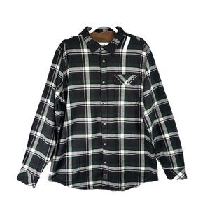 Legendary Whitetails Shirt Mens XL TALL Plaid Buck Camp Flannel Long Sleeve Deer